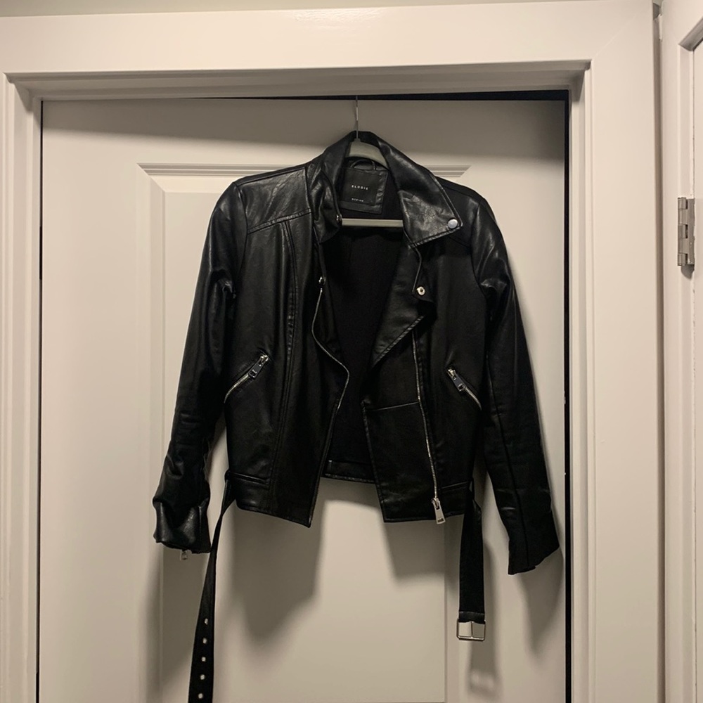 Elixir black leather jacket